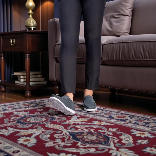 GIÀY ĐỘN NAM T163 XANH CAO 5CM