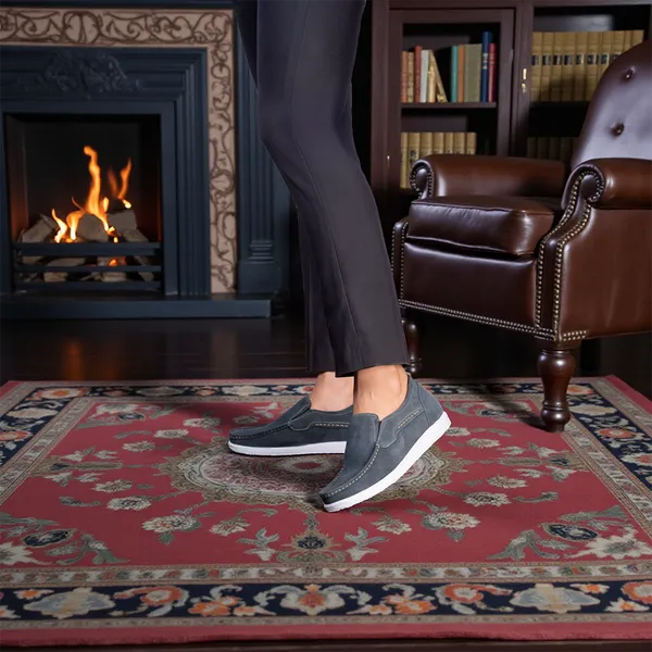 GIÀY ĐỘN NAM T163 XANH CAO 5CM