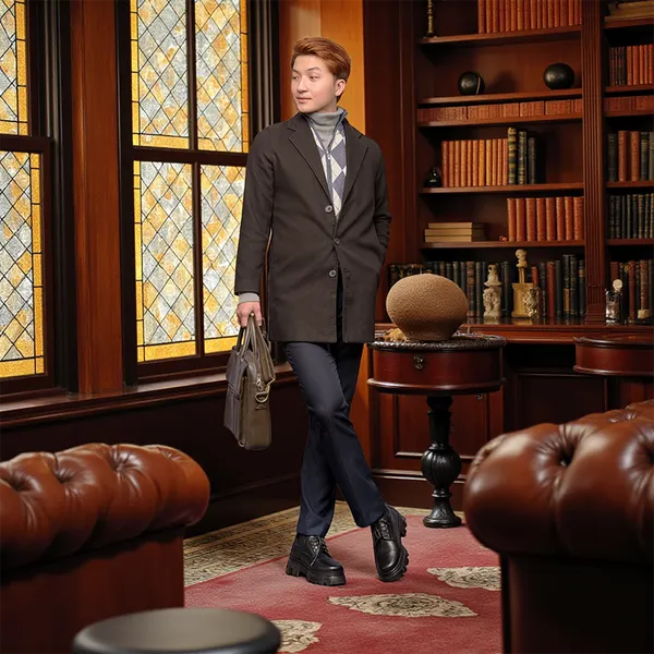 GIÀY TĂNG CHIỀU CAO NAM  SIÊU NHẸ T167 ĐEN SỌC CAO 13CM