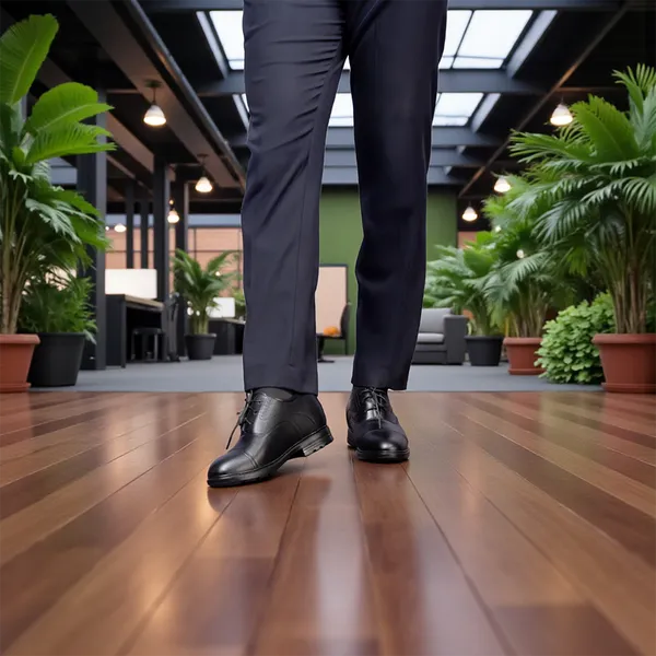 GIÀY ĐỘN NAM CAO 8CM SIÊU ÊM- CHỐNG DỐC T86 ĐEN