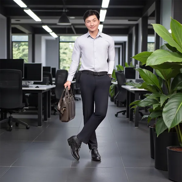 GIÀY ĐỘN NAM T96 ĐEN CAO 10CM