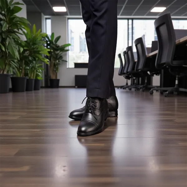 GIÀY ĐỘN NAM T96 ĐEN CAO 10CM