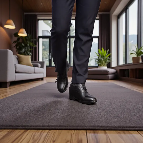 GIÀY ĐỘN NAM T96 ĐEN CAO 10CM