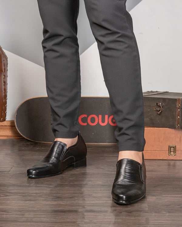 GIÀY TĂNG CHIỀU CAO NAM S970 ĐEN SỌC CAO 8CM