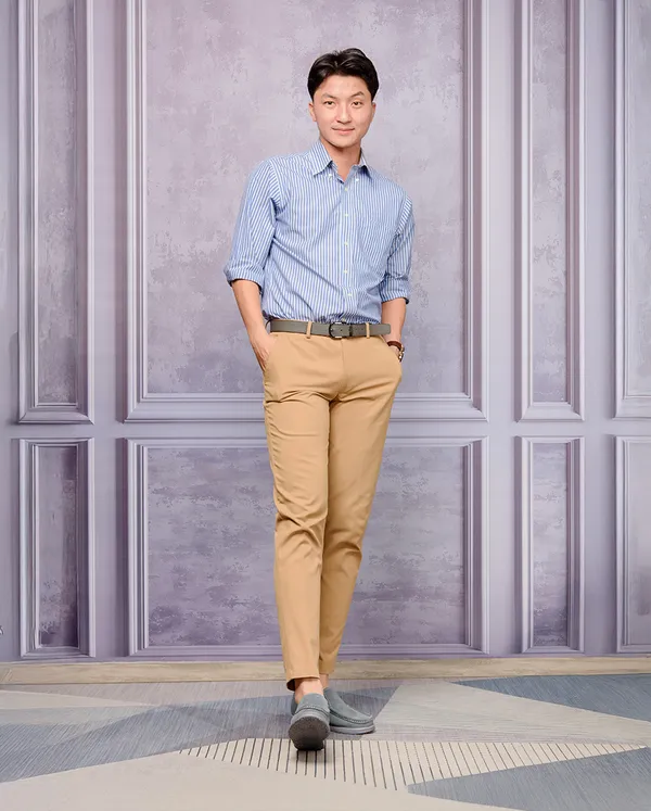 GIÀY ĐỘN NAM T163 XANH CAO 5CM