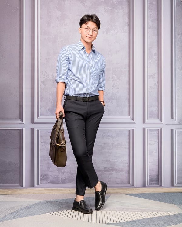 GIÀY ĐỘN NAM SIÊU NHẸ T164 ĐEN SỌC CAO 5CM