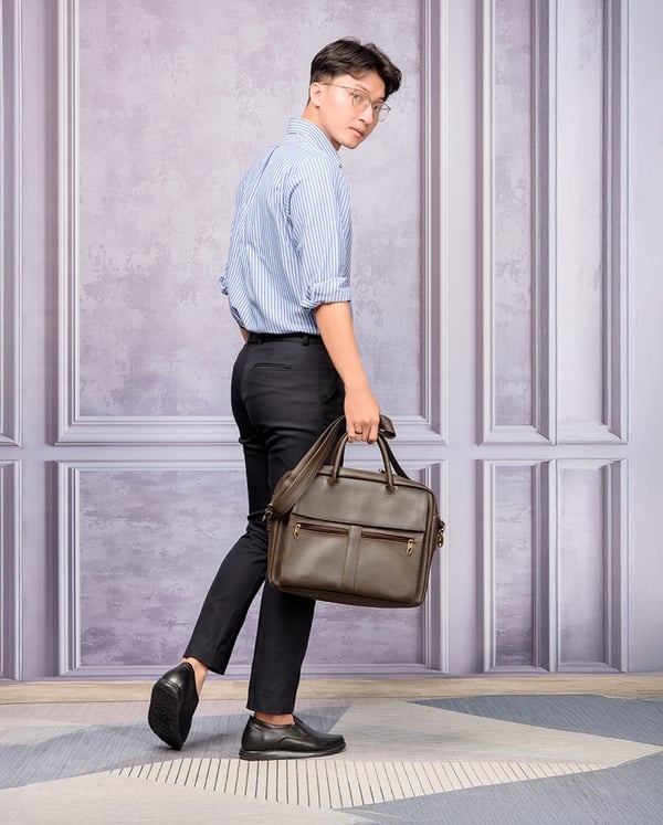 GIÀY ĐỘN NAM SIÊU NHẸ T164 ĐEN SỌC CAO 5CM