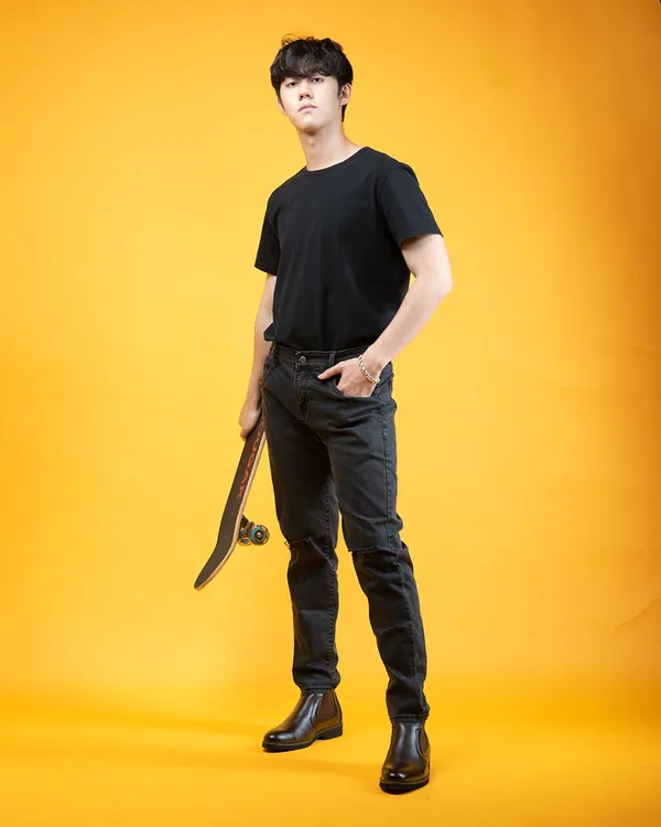 GIÀY CAO NAM S1077 NÂU TỐI 7CM