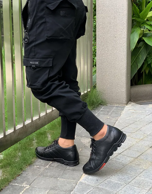 GIÀY TĂNG CHIỀU CAO NAM T09 ĐEN CAO 5 CM