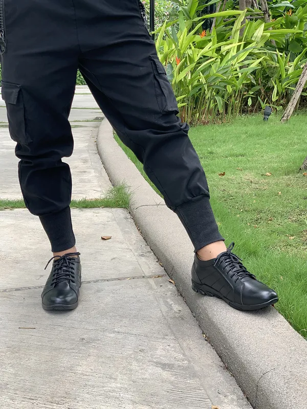 GIÀY TĂNG CHIỀU CAO NAM T09 ĐEN CAO 5 CM