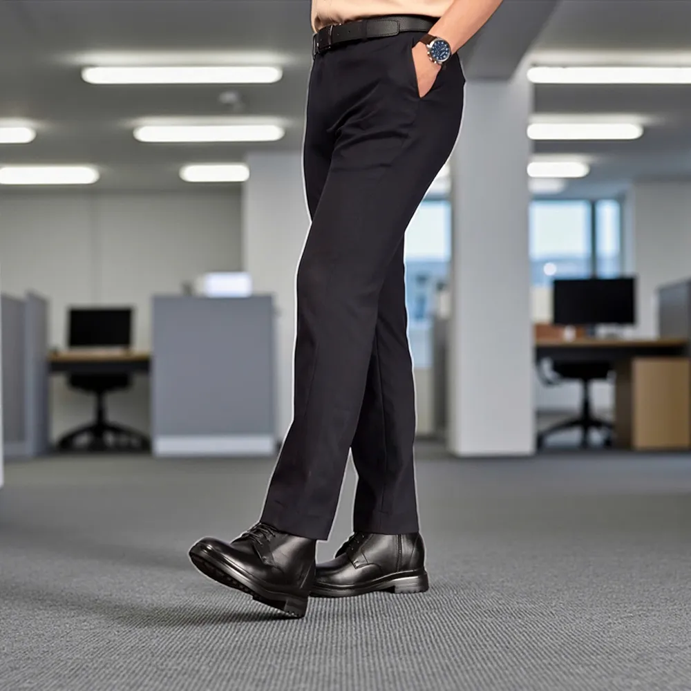 GIÀY CAO CỔ NAM SIÊU NHẸ  T102 ĐEN CAO 9CM