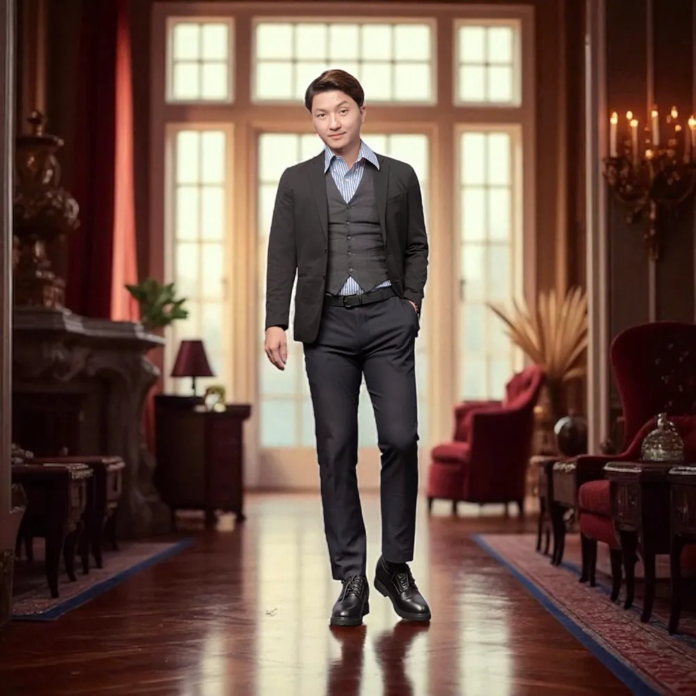 GIÀY CAO NAM T178 ĐEN SẦN CAO 11CM