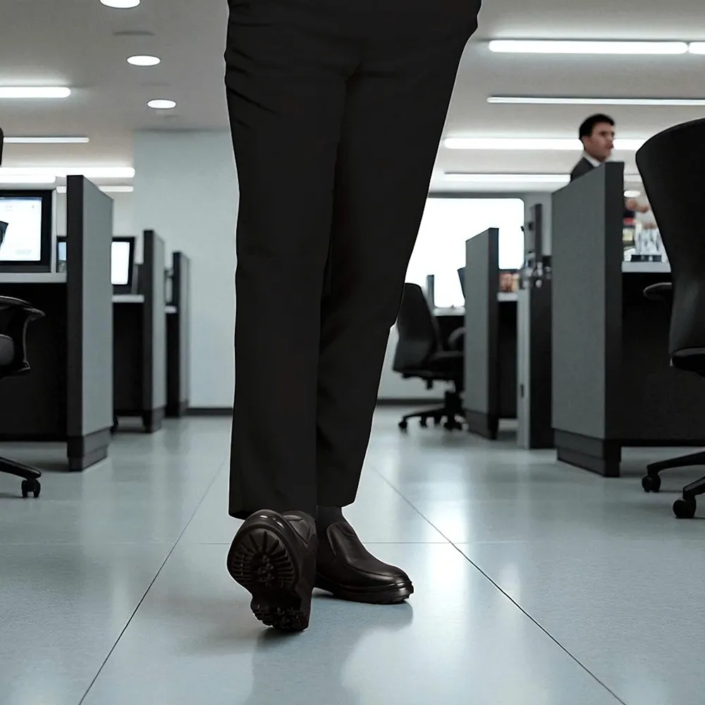 GIÀY ĐỘN NAM  SIÊU NHẸ T142 ĐEN CAO 9CM