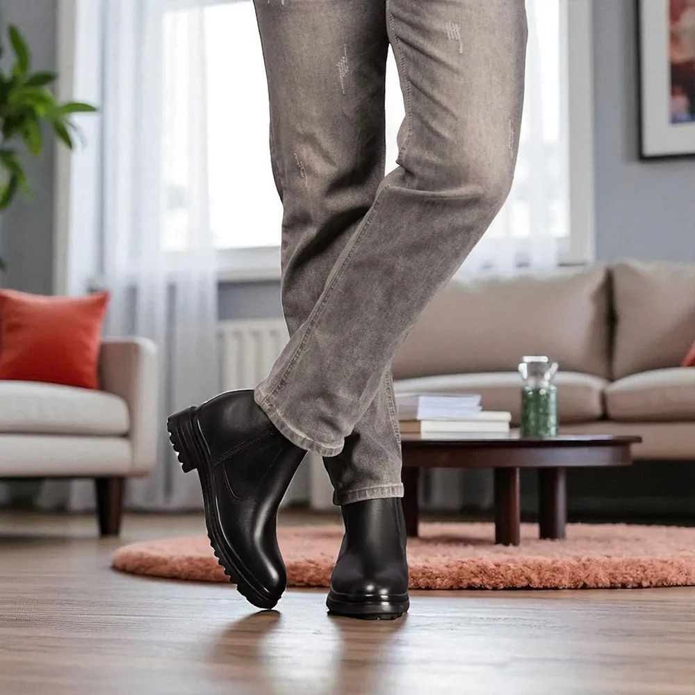 GIÀY BOOTS NAM SIÊU NHẸ T101Đ CAO 7CM