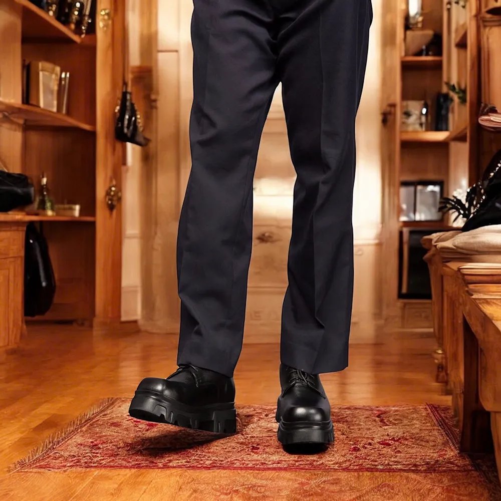 GIÀY CAO NAM  SIÊU NHẸ T168 ĐEN CAO 9CM