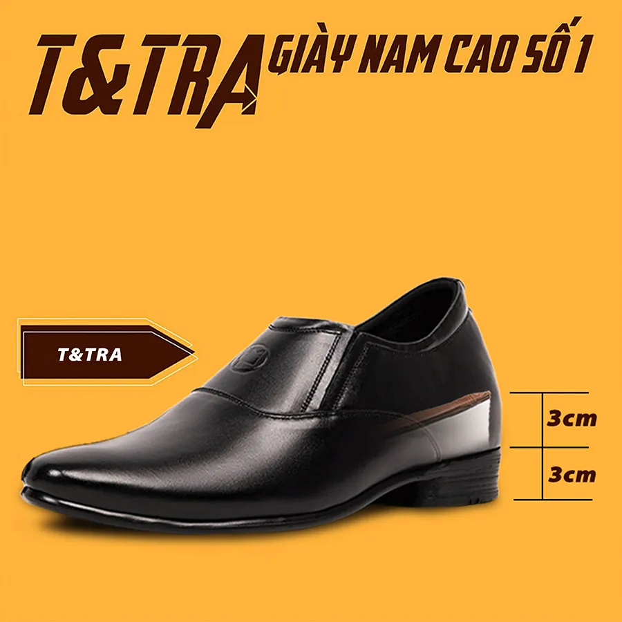GIÀY TĂNG CHIỀU CAO NAM S1005 ĐEN TRƠN