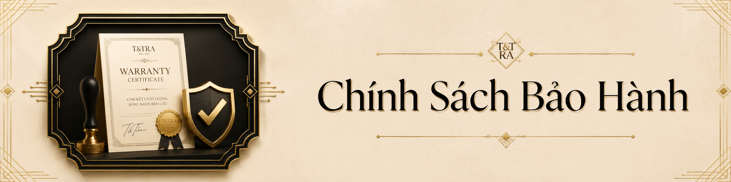 Bảo hành da 2 năm, keo và chỉ may 5 năm.