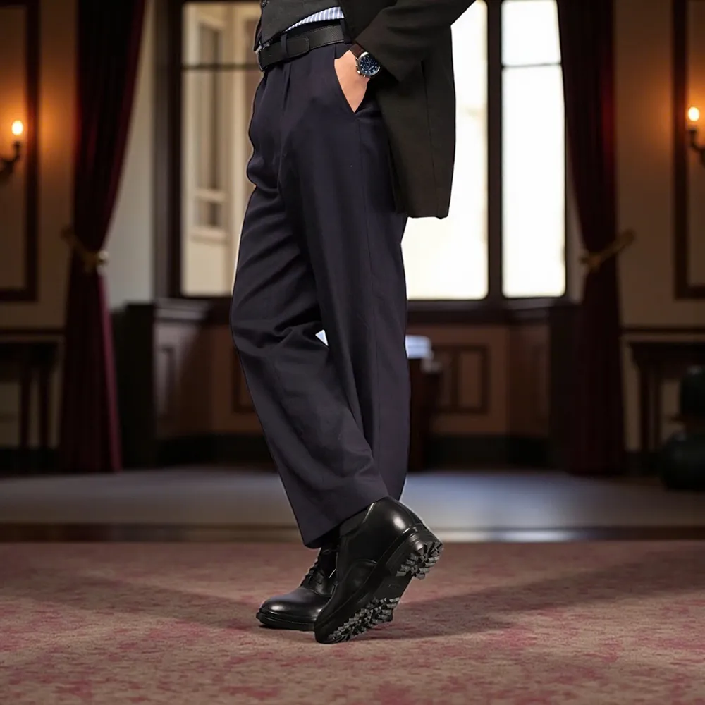 GIÀY CAO NAM SIÊU NHẸ T141 ĐEN CAO 11CM