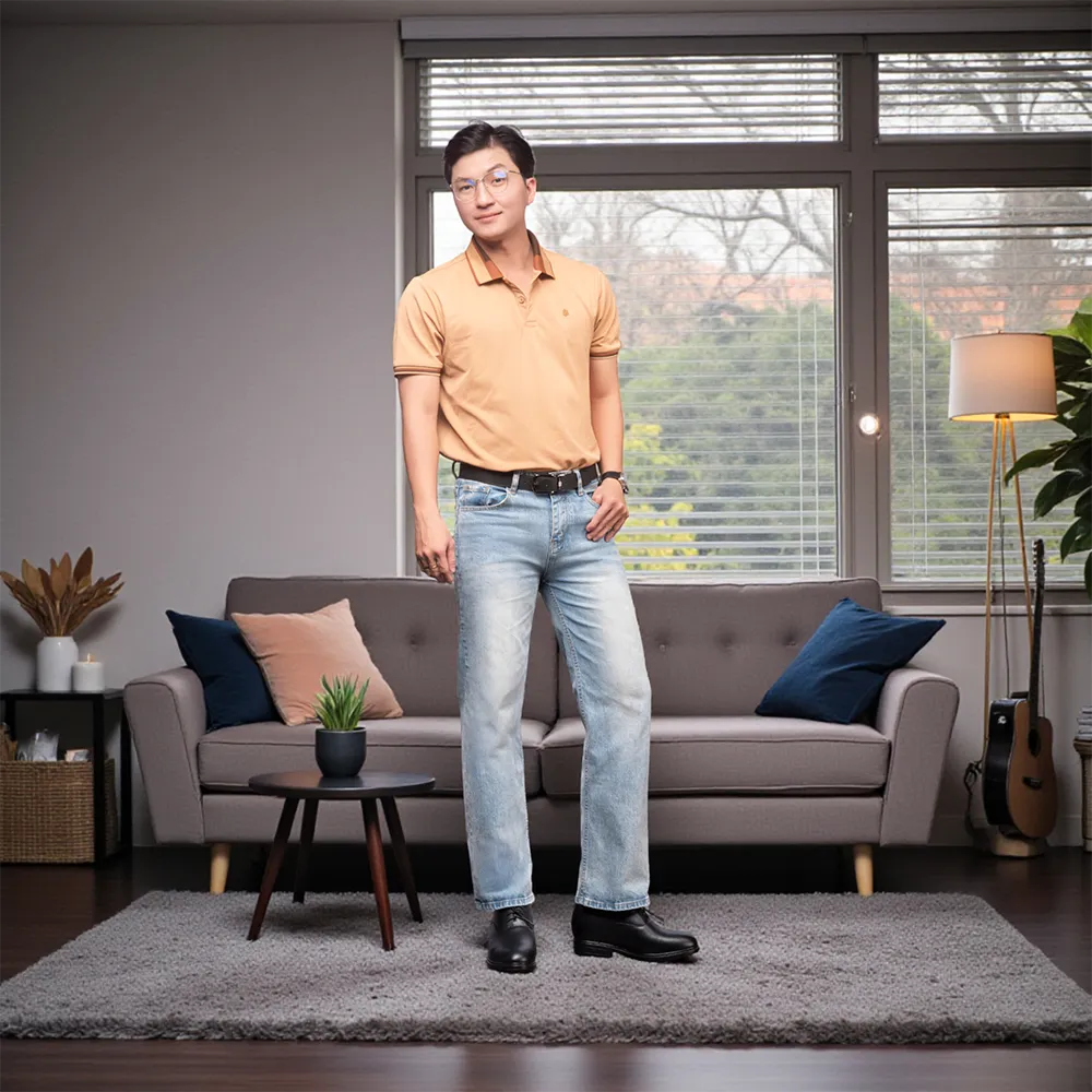 GIÀY ĐỘN NAM CAO 8CM SIÊU ÊM- CHỐNG DỐC T88 ĐEN