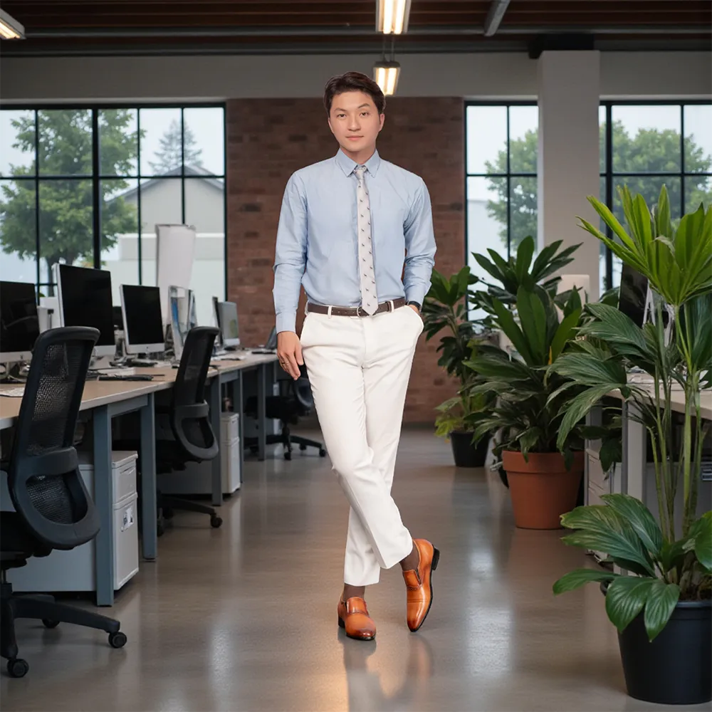 GIÀY TĂNG CHIỀU CAO NAM A211 NÂU BÒ CAO 6CM