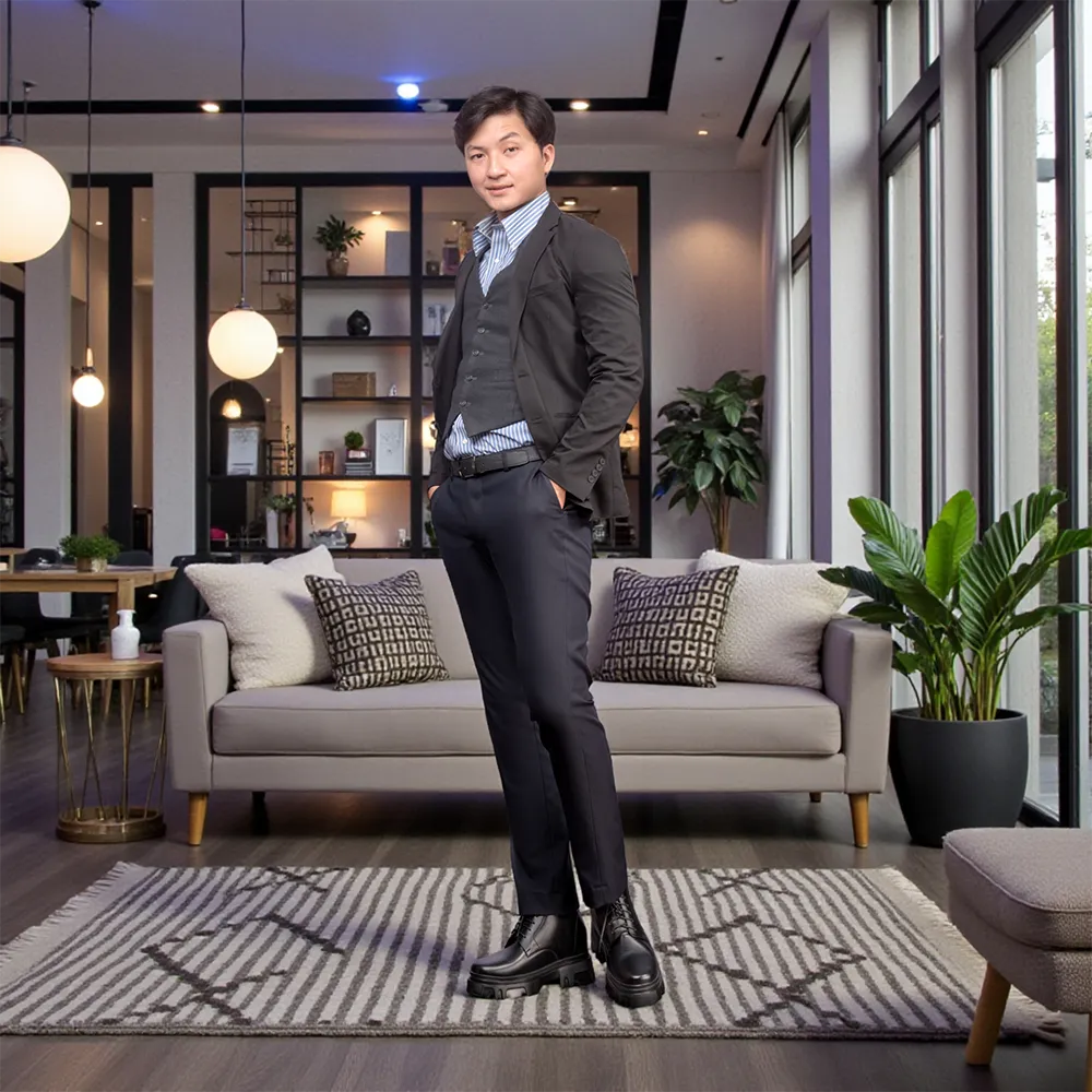 GIÀY TĂNG CHIỀU CAO NAM  SIÊU NHẸ T112 ĐEN CAO 11CM