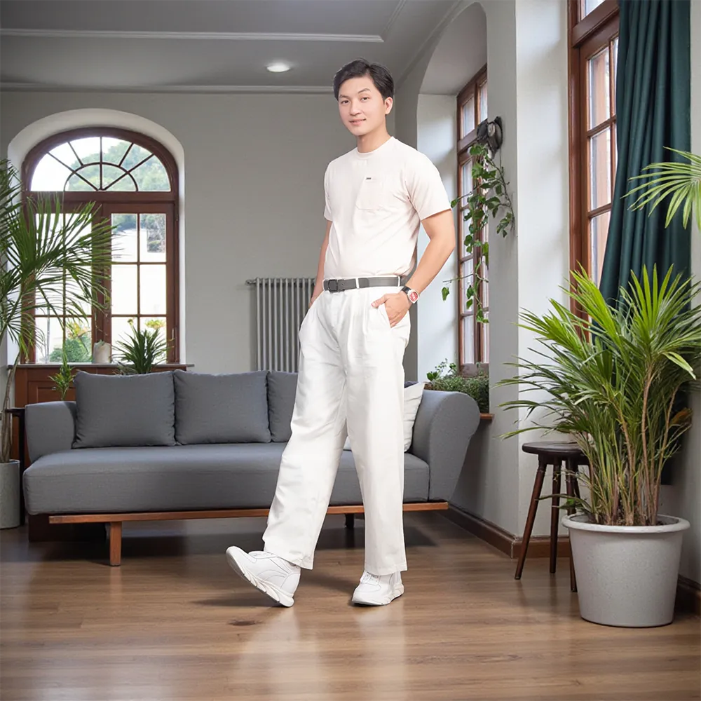 GIÀY CAO NAM SIÊU NHẸ T228 TRẮNG CAO 10CM