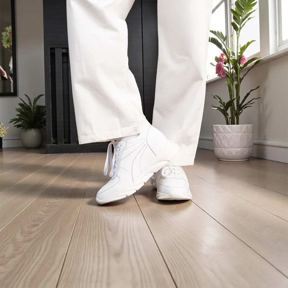 GIÀY CAO NAM SIÊU NHẸ T228 TRẮNG CAO 10CM