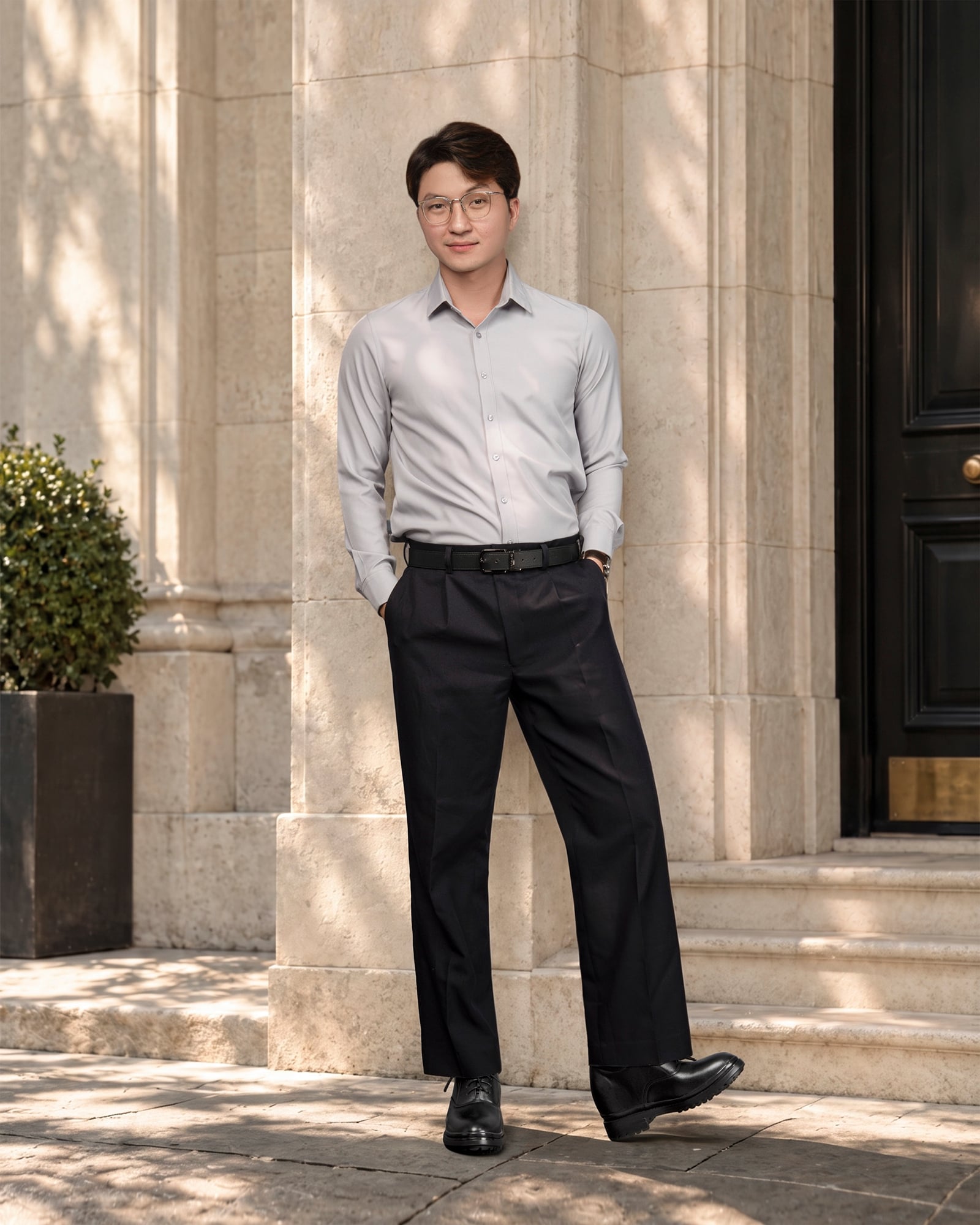 GIÀY CAO NAM SIÊU NHẸ T141 ĐEN CAO 11CM