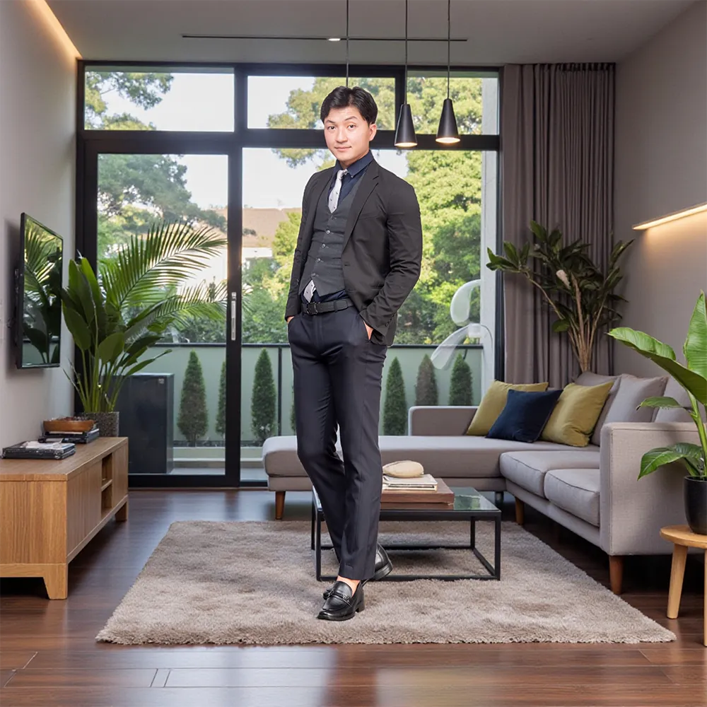 GIÀY CAO NAM T402 ĐEN CAO 6.5CM