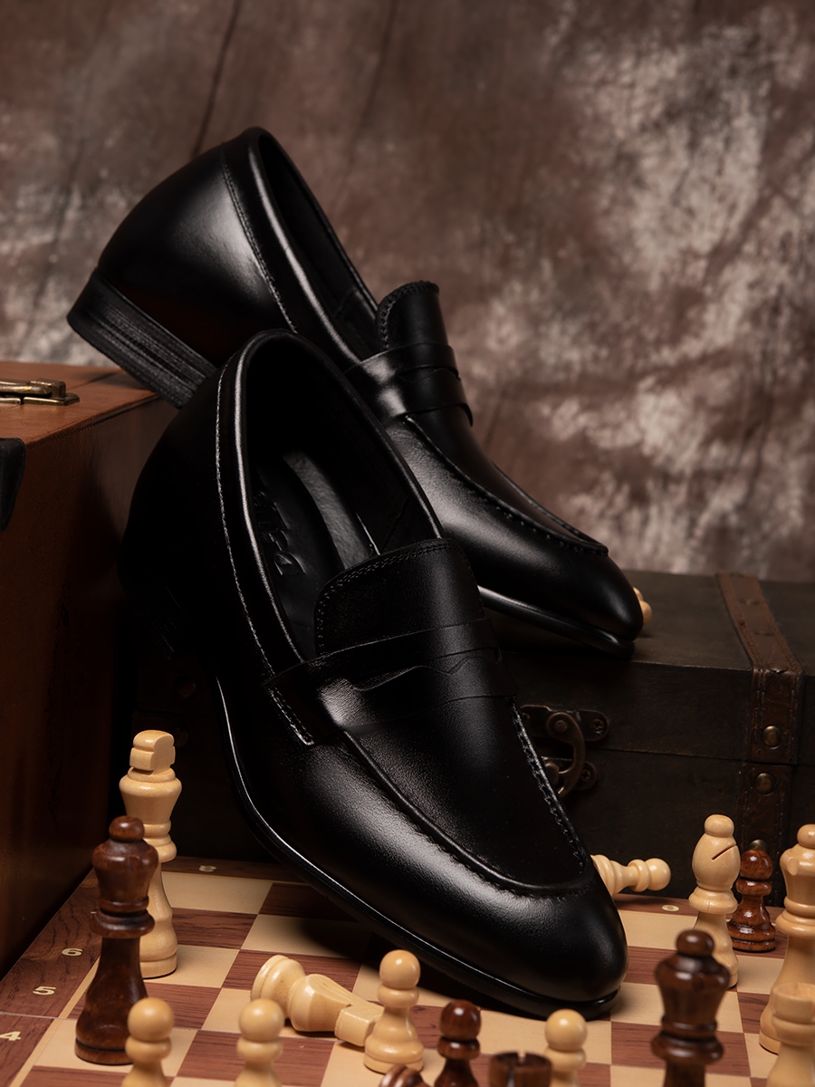 GIÀY TĂNG CHIỀU CAO NAM S1039 ĐEN CAO 6CM