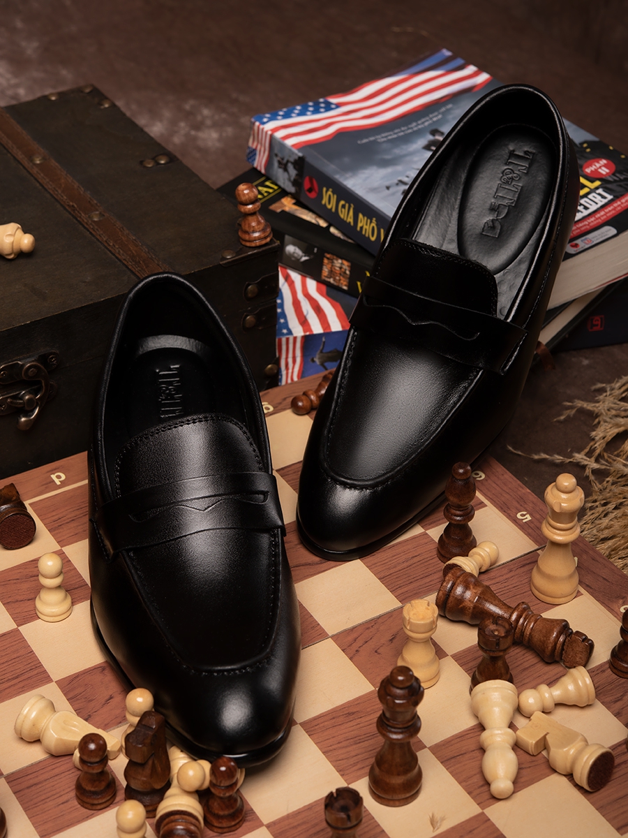 GIÀY TĂNG CHIỀU CAO NAM S1039 ĐEN CAO 6CM