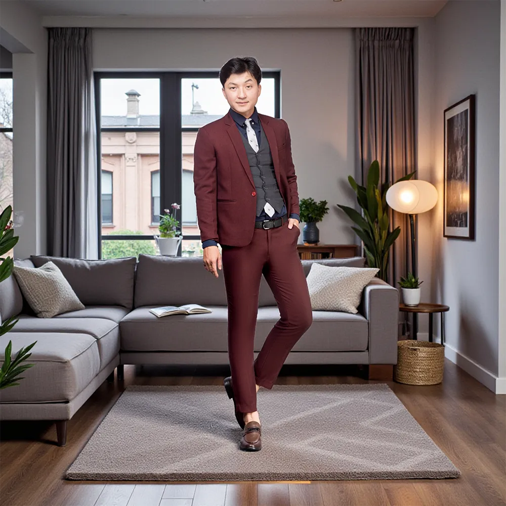 GIÀY CAO NAM T402 NÂU TỐI CAO 6.5CM