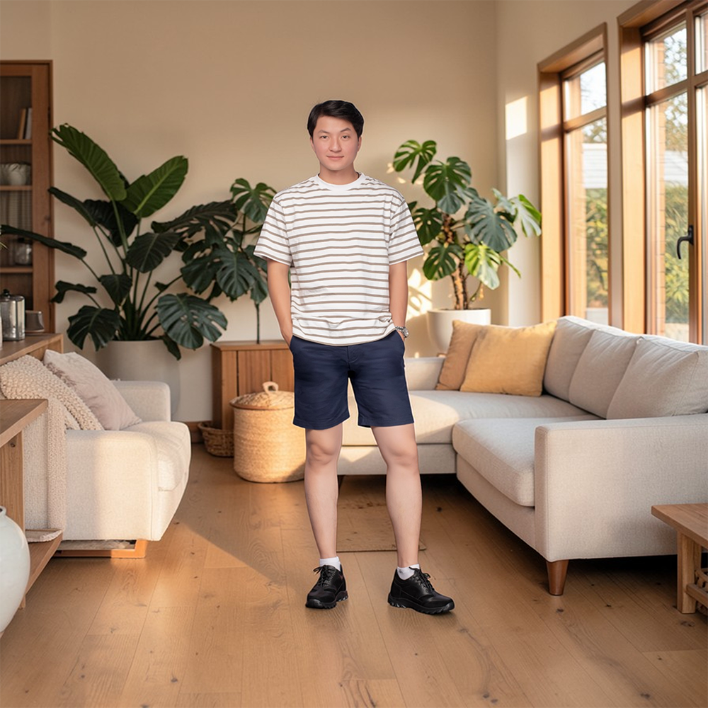 GIÀY CAO NAM T34 ĐEN CAO 10CM