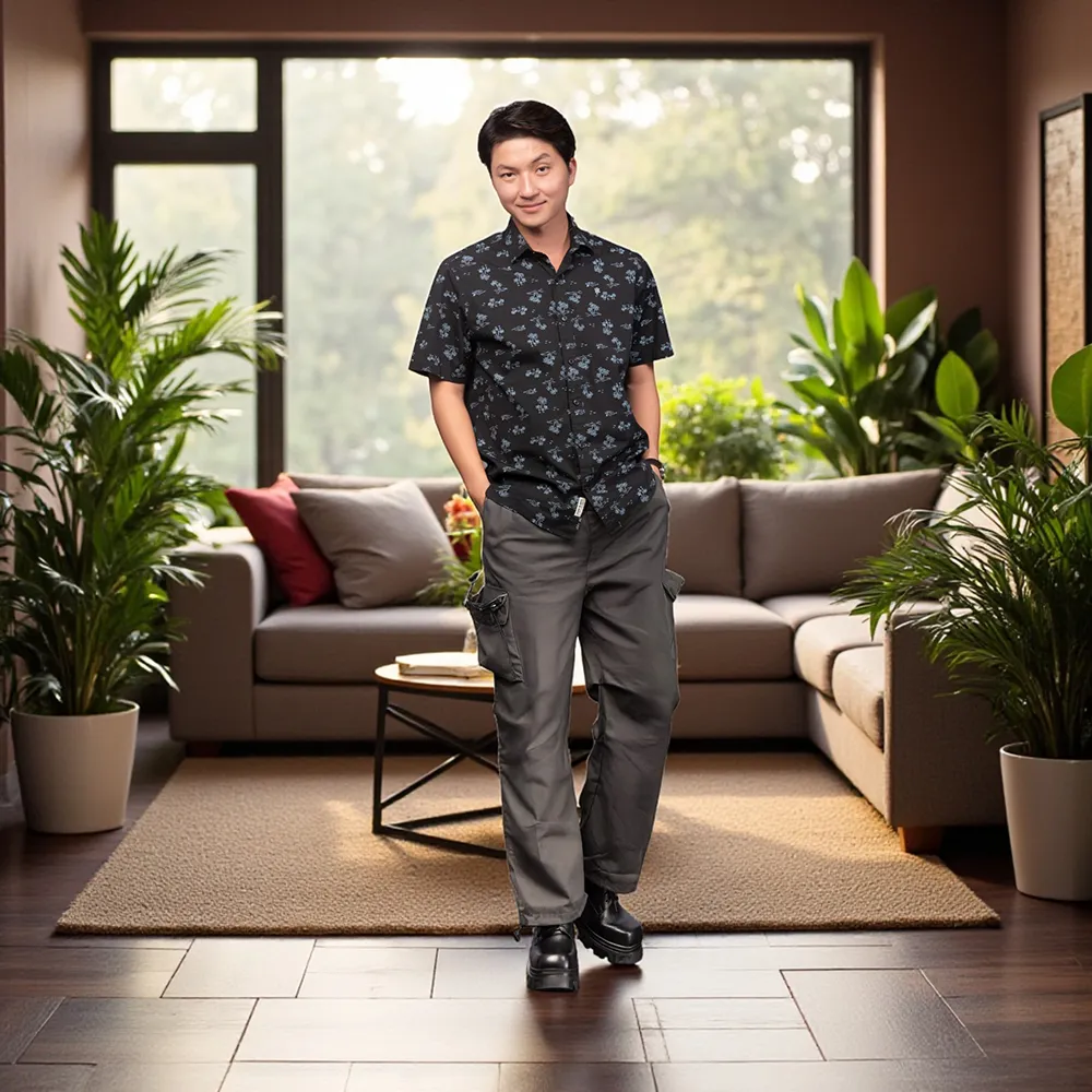 GIÀY ĐẾ CAO NAM  SIÊU NHẸ T168 ĐEN CAO 13CM