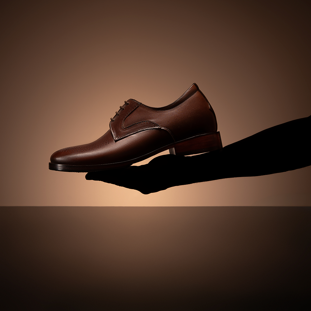 GIÀY TĂNG CHIỀU CAO NAM S2113 NÂU 6.5CM