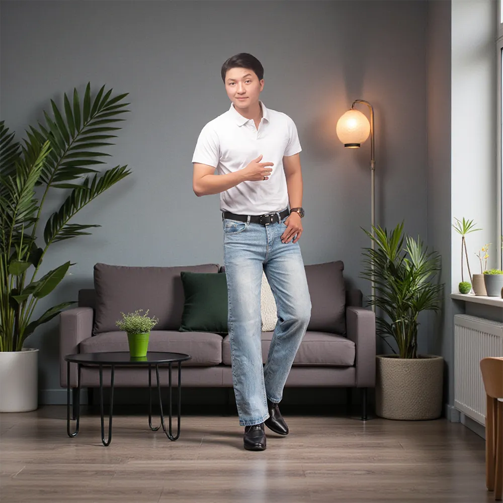 GIÀY CAO NAM T401 ĐEN CAO 6.5CM