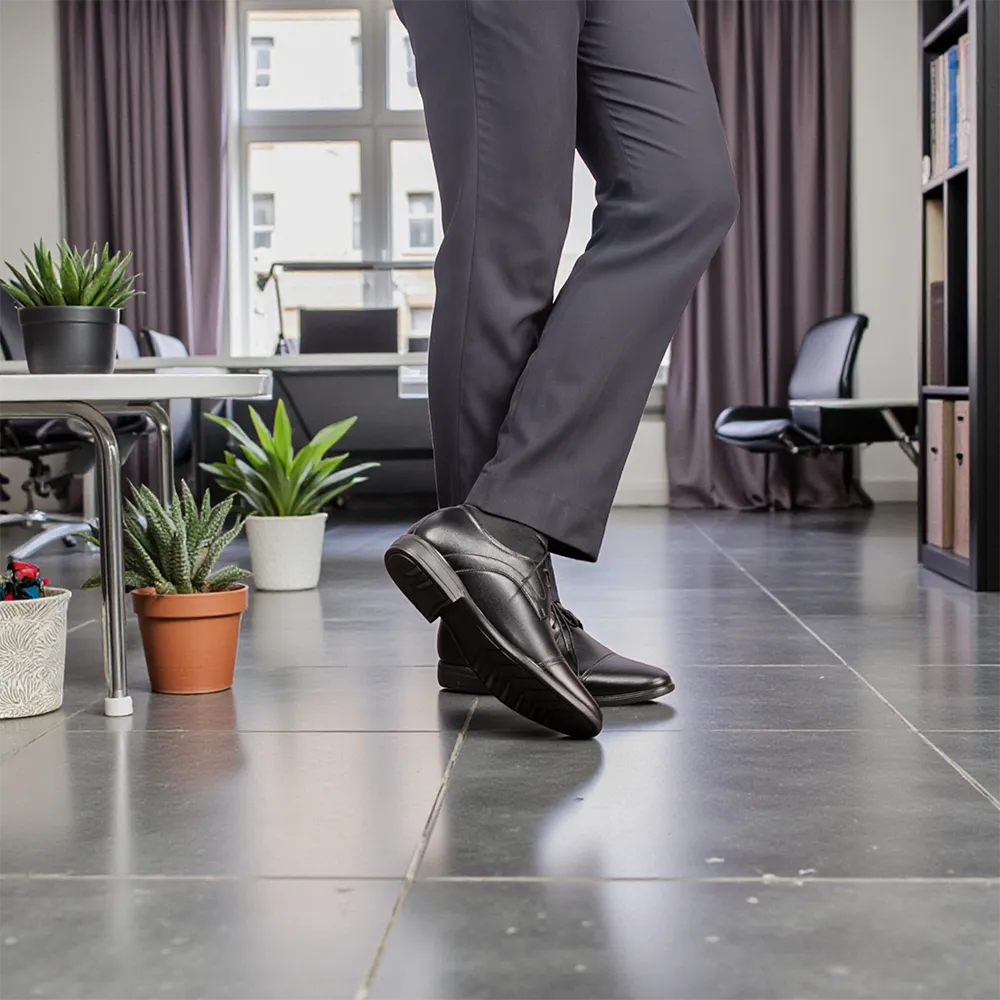 GIÀY CAO NAM T451 ĐEN CAO 6.5CM