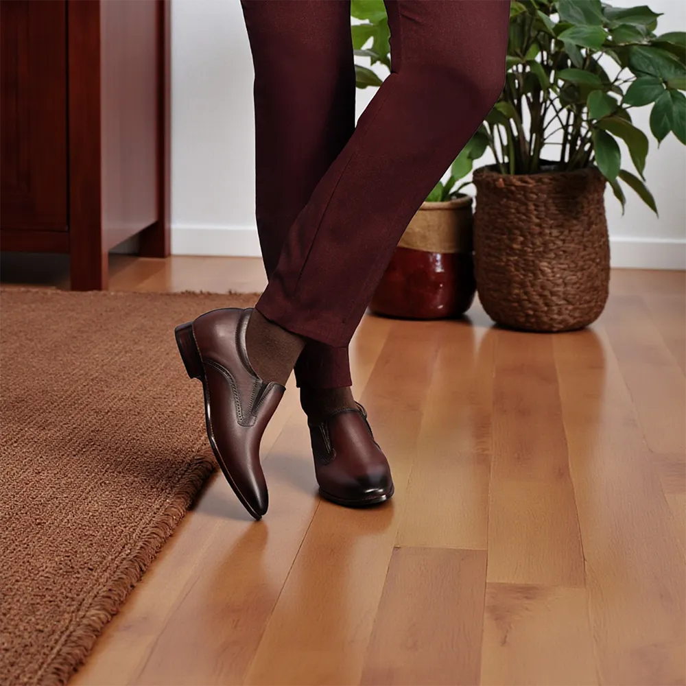 GIÀY TĂNG CHIỀU CAO NAM A215 ĐỎ ĐÔ 6CM