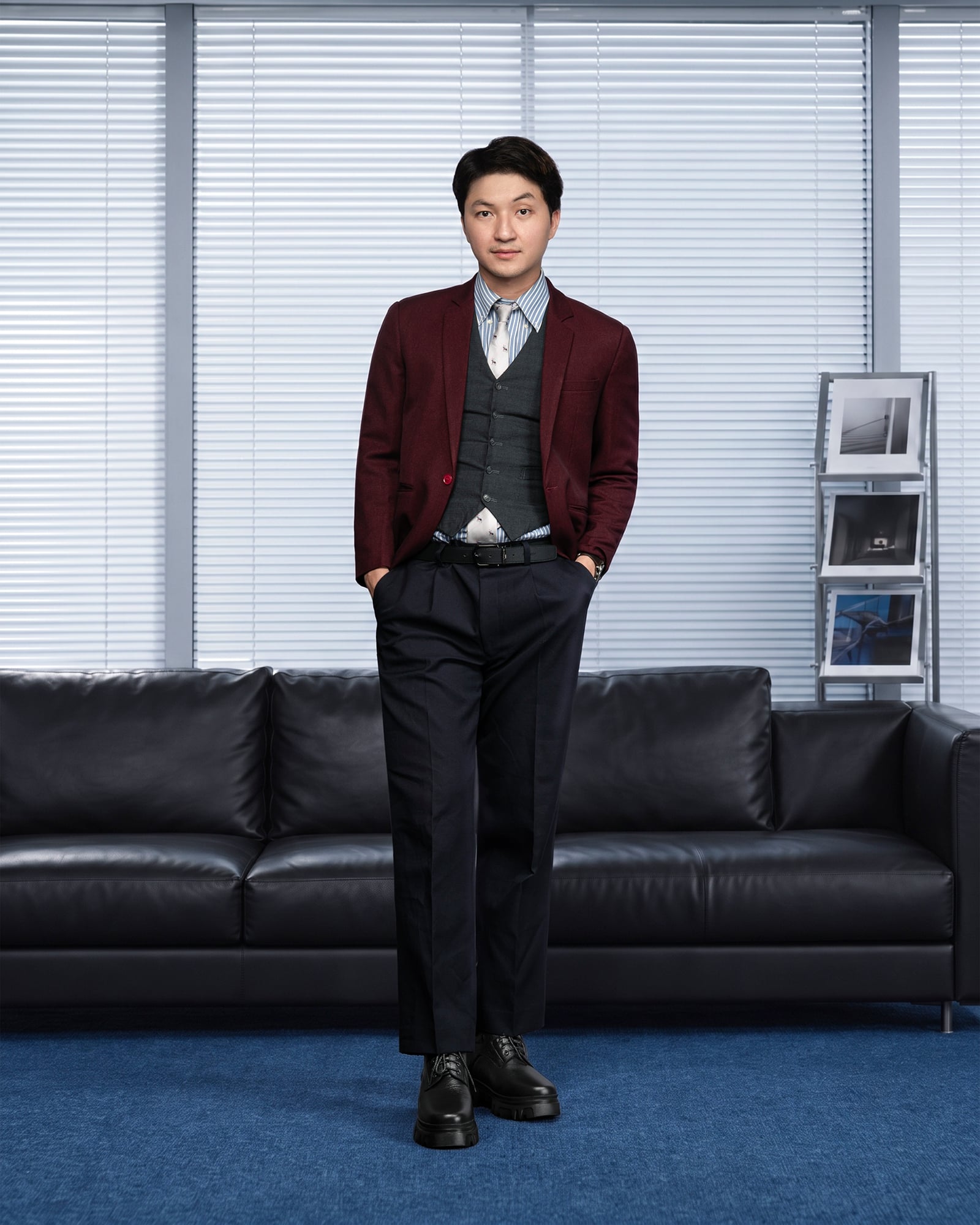 GIÀY TĂNG CHIỀU CAO NAM  SIÊU NHẸ T167 ĐEN SỌC CAO 14.5CM
