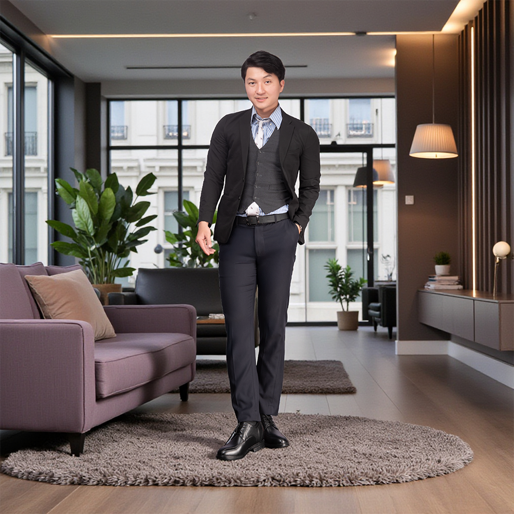 GIÀY ĐỘN NAM CAO 8CM SIÊU ÊM- CHỐNG DỐC T87 ĐEN