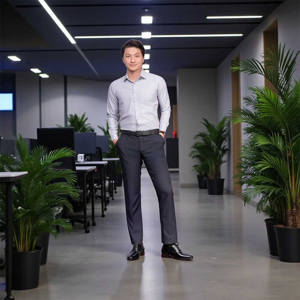 GIÀY CAO NAM A214 ĐEN 6CM