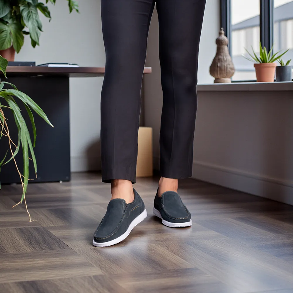 GIÀY ĐỘN NAM T163 XANH CAO 5CM