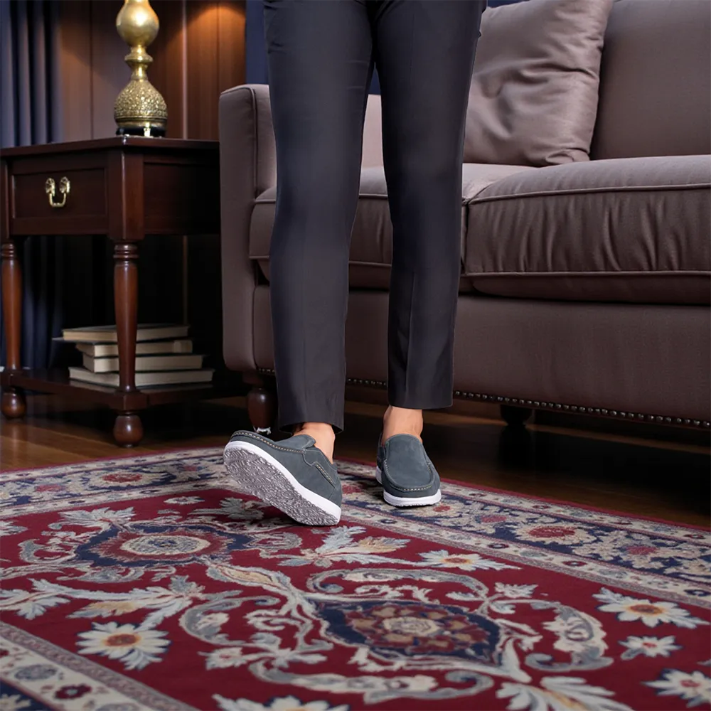 GIÀY ĐỘN NAM T163 XANH CAO 5CM