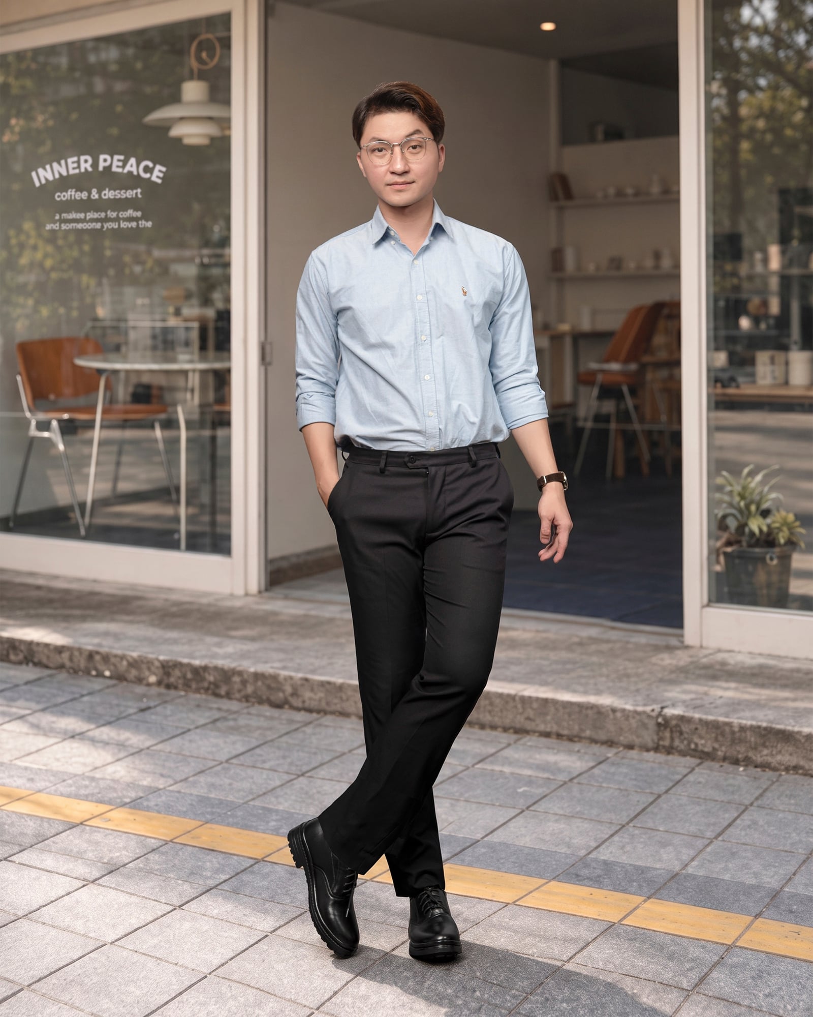 GIÀY CAO NAM SIÊU NHẸ T141 ĐEN CAO 7CM