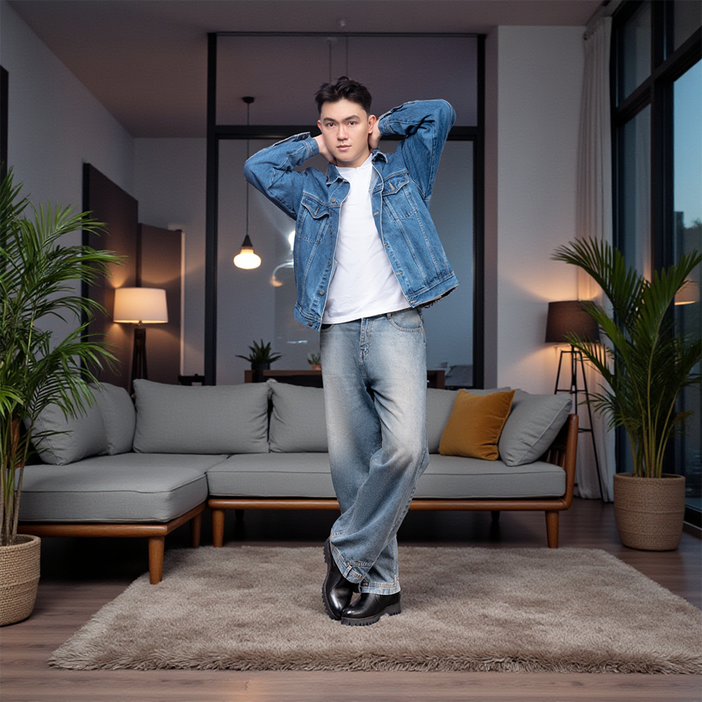 GIÀY CAO CỔ NAM SIÊU NHẸ S2077 ĐEN CAO 9CM