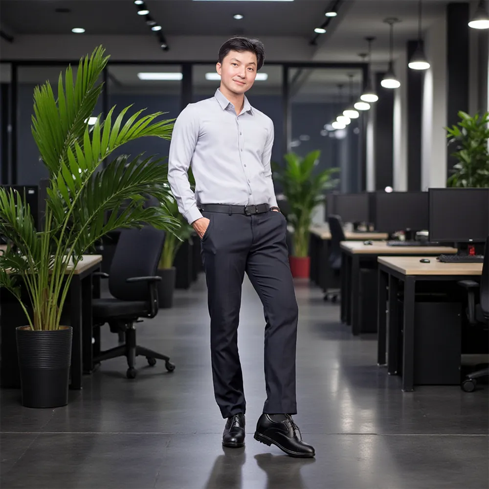 GIÀY ĐỘN NAM CAO 8CM SIÊU ÊM- CHỐNG DỐC T86 ĐEN