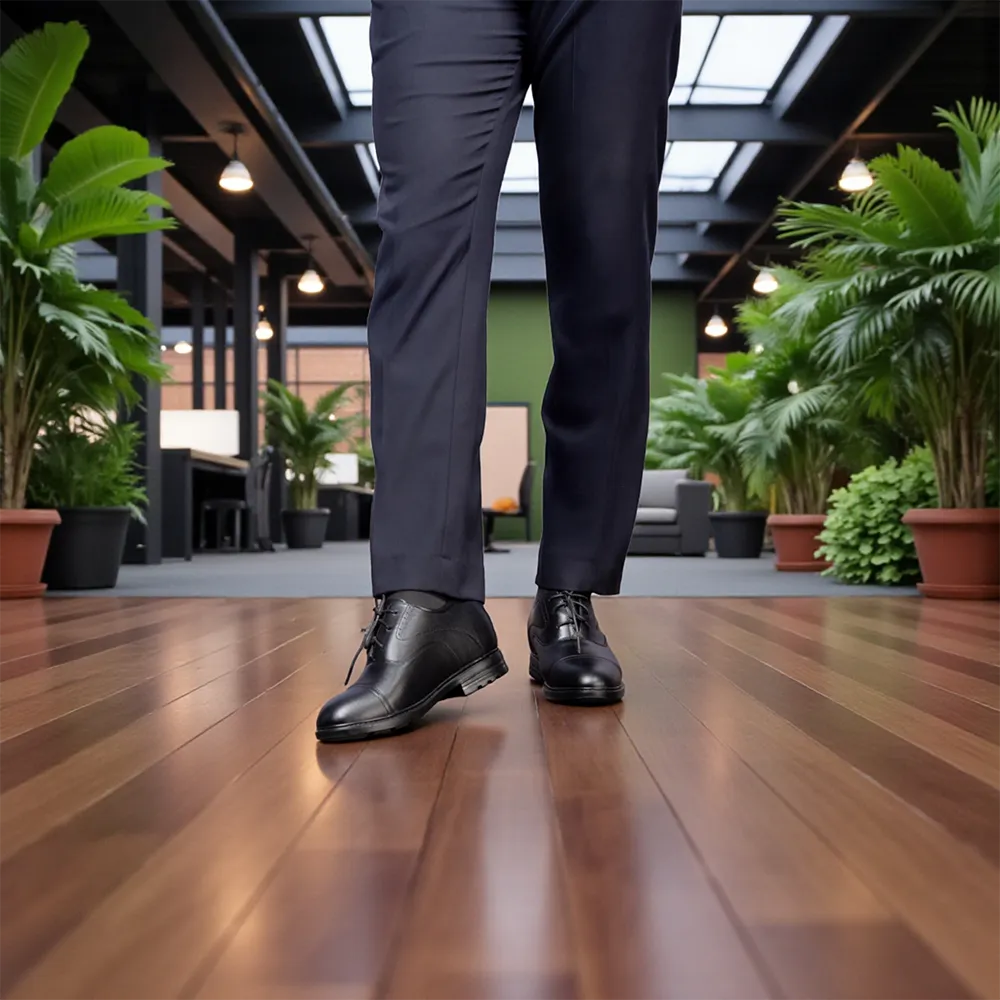 GIÀY ĐỘN NAM CAO 8CM SIÊU ÊM- CHỐNG DỐC T86 ĐEN