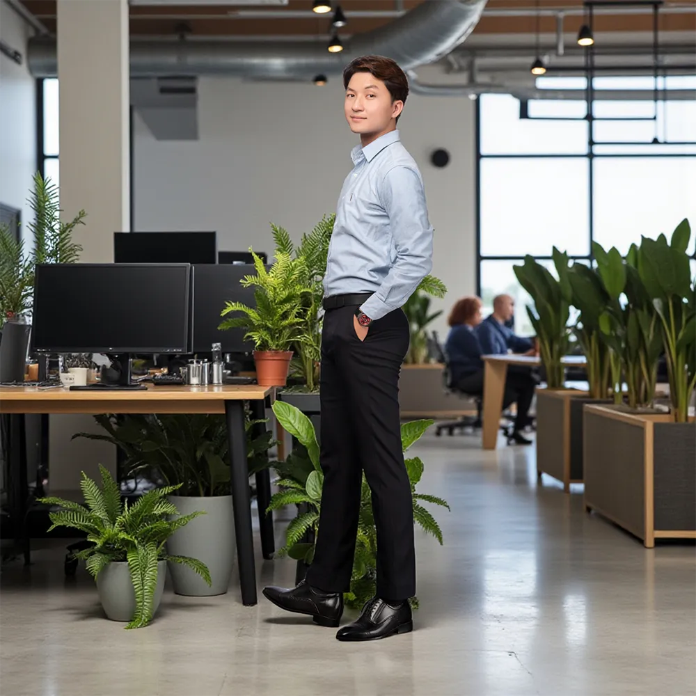 GIÀY CAO NAM A210Đ 6CM - LUXURY SHOES