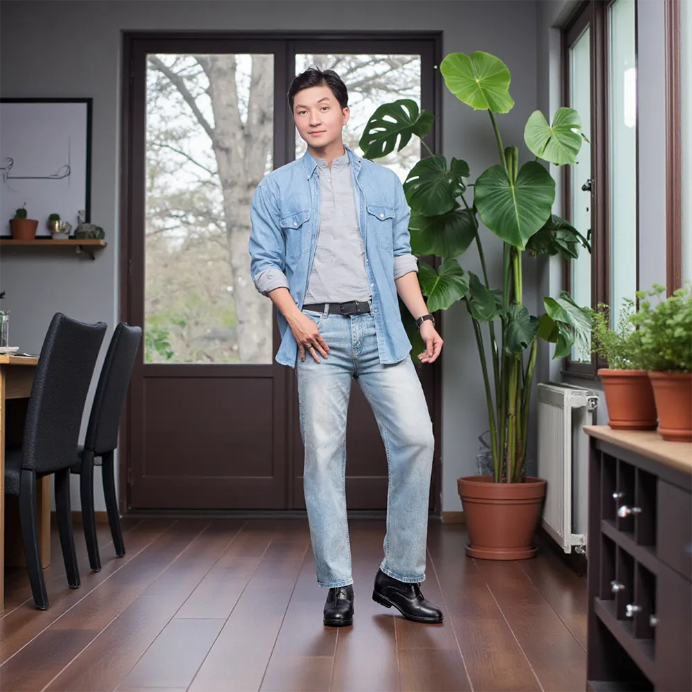 GIÀY ĐỘN NAM CAO 8CM SIÊU ÊM- CHỐNG DỐC T86 ĐEN