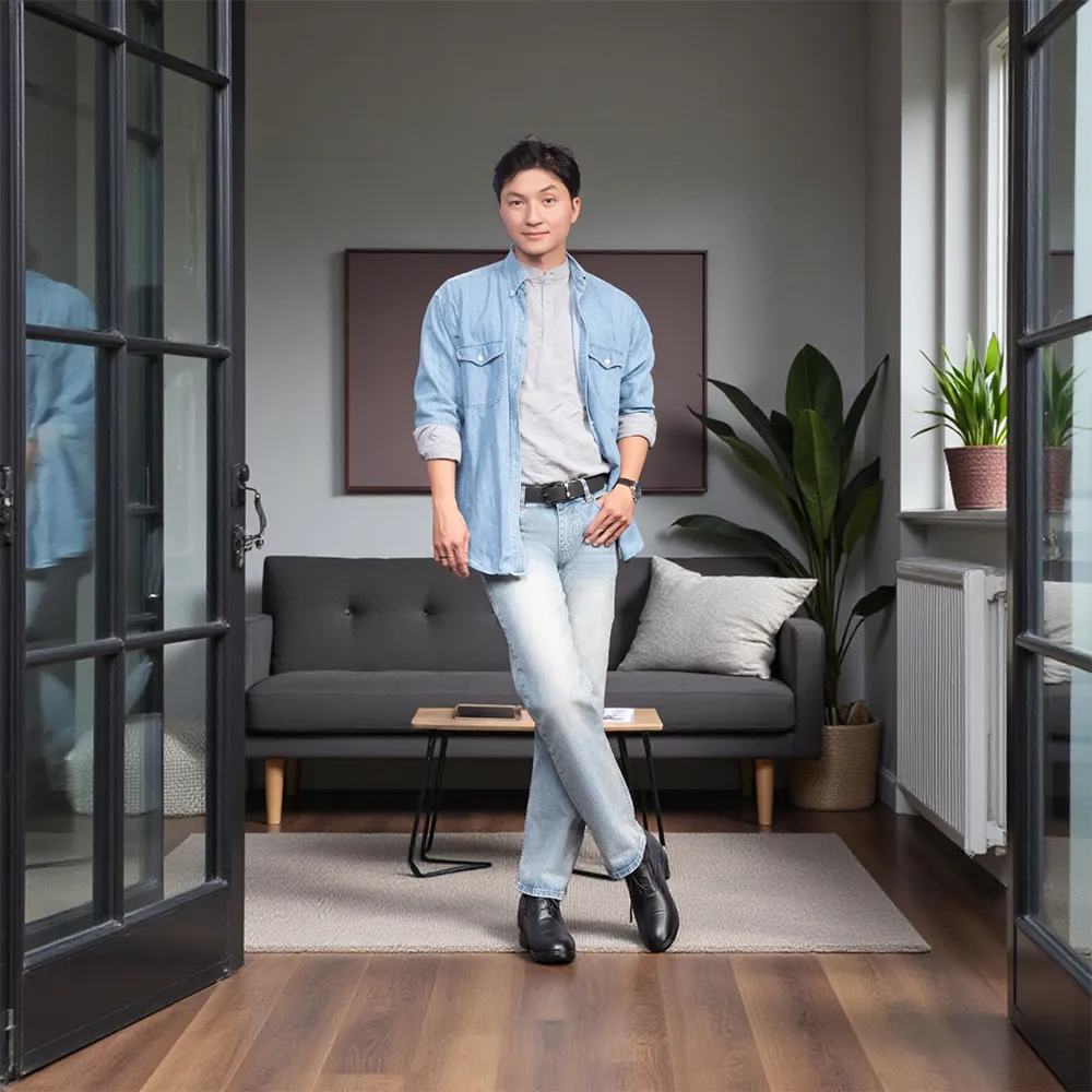 GIÀY ĐỘN NAM T96 ĐEN CAO 10CM